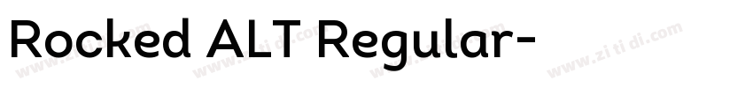 Rocked ALT Regular字体转换
